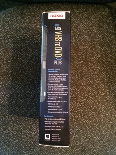 Roxio Easy VHS to DVD 3 Plus Video Converter for PC