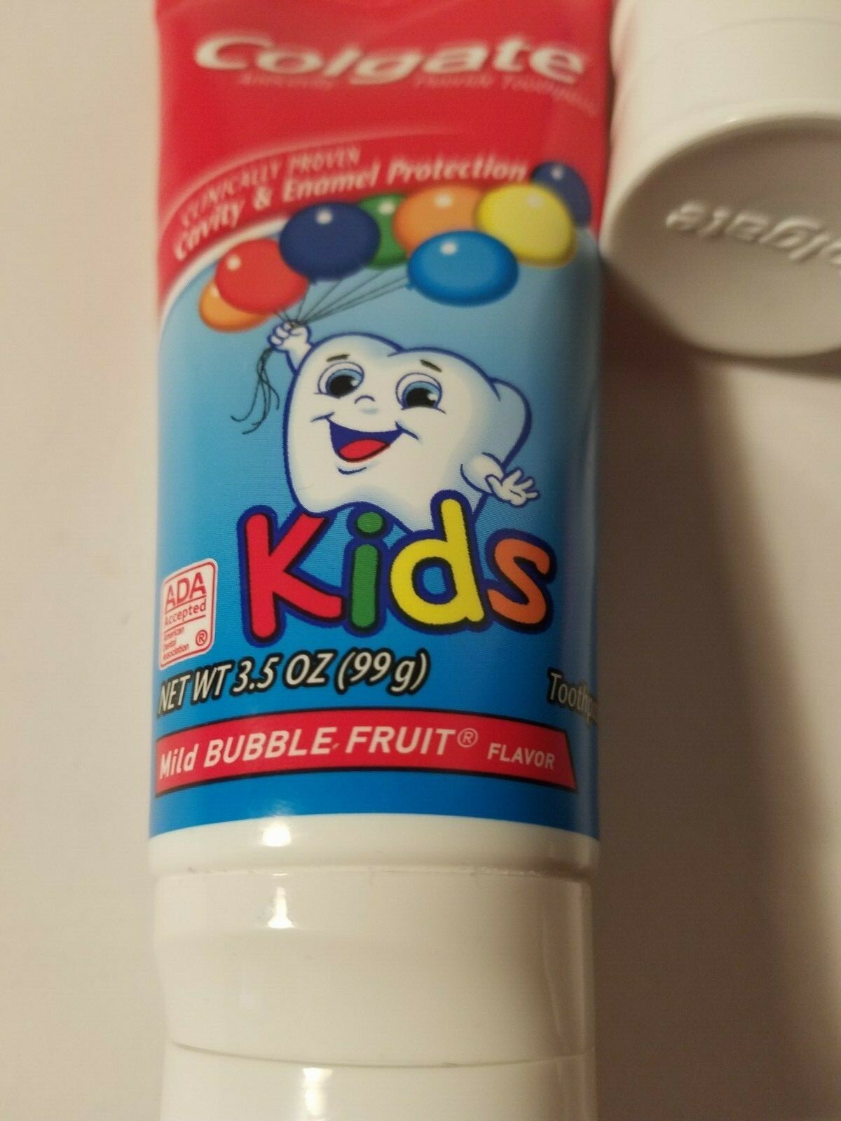 Colgate Kids Mild Bubble Fruit Flavor Toothpaste 3.5 oz. Lot of 3 new sealed