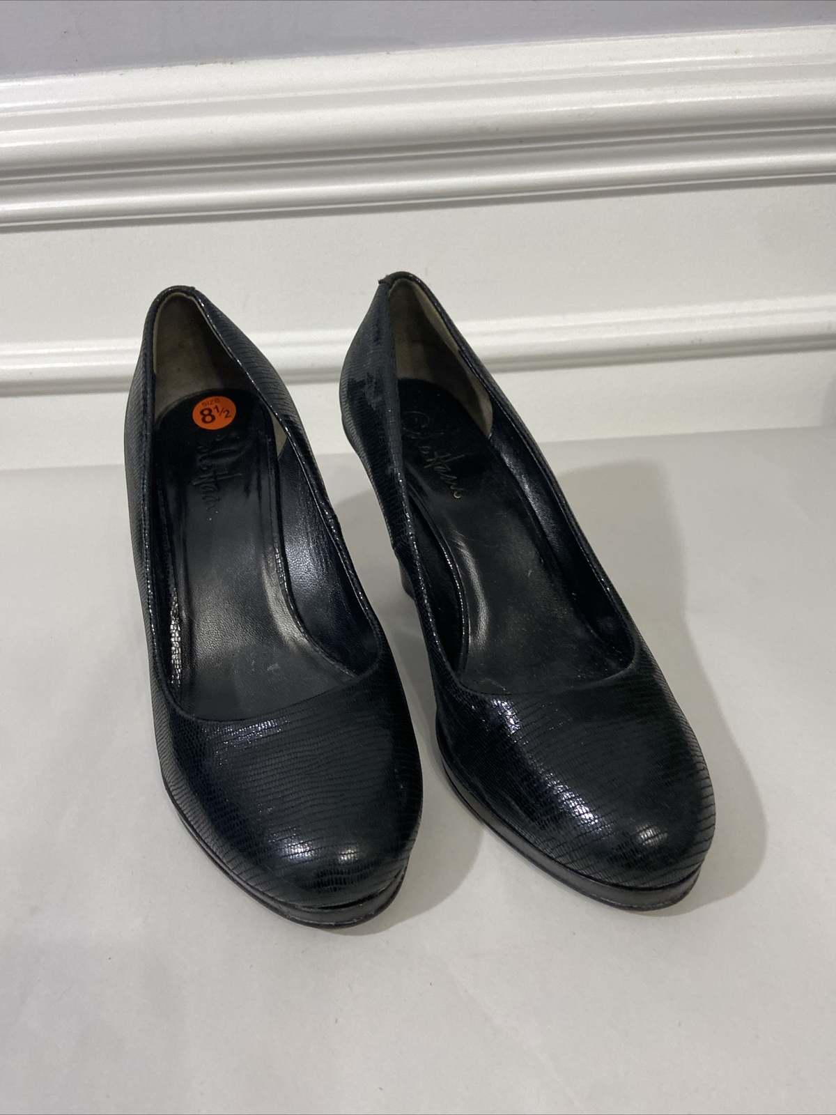 cole haan black wedges
