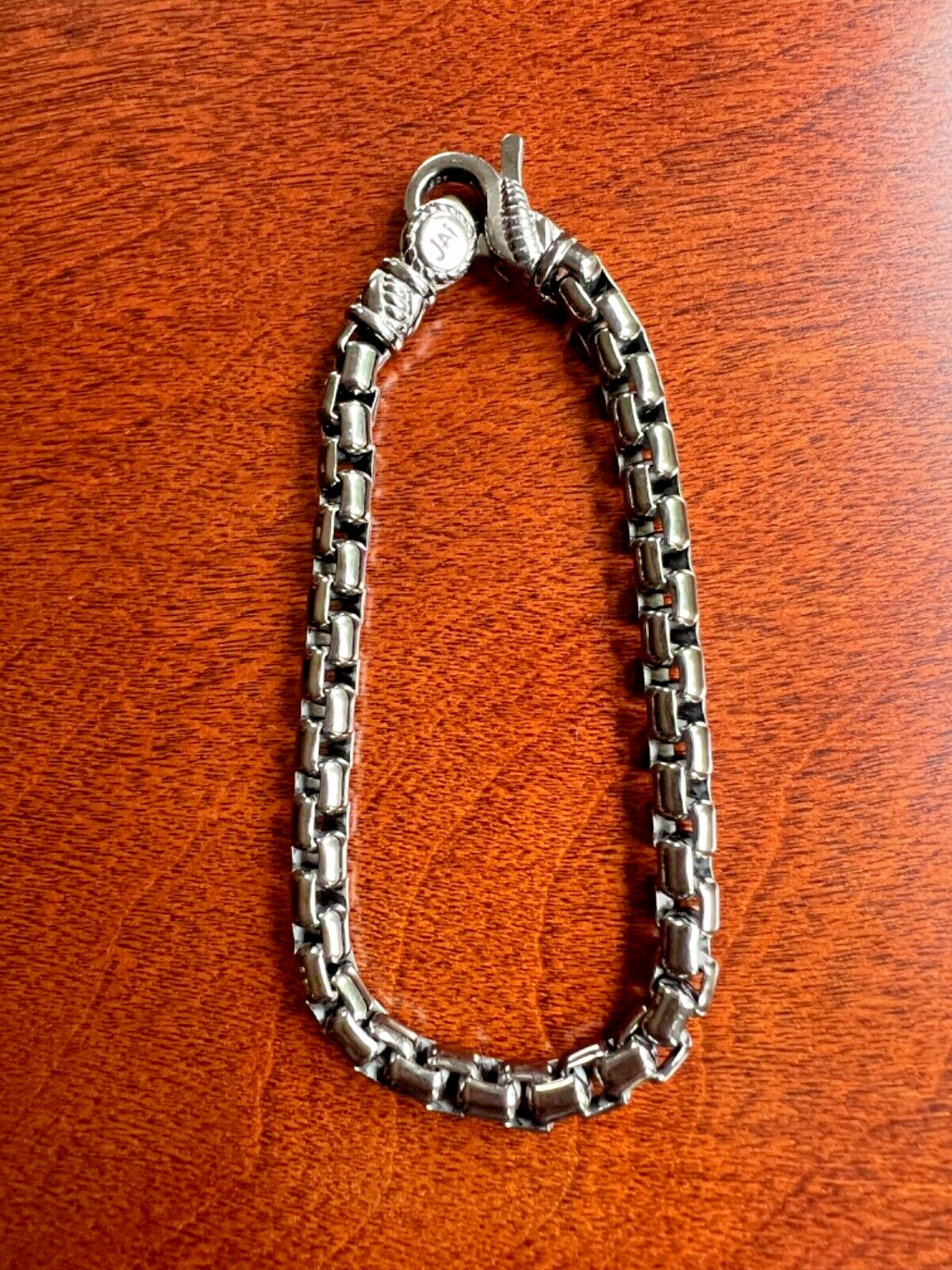 JAI JOHN HARDY STERLING SILVER 5.3mm ROUND GUNMETAL BOX JAI JOHN HARDY STERLING SILVER 5.3mm ROUND GUNMETAL BOX