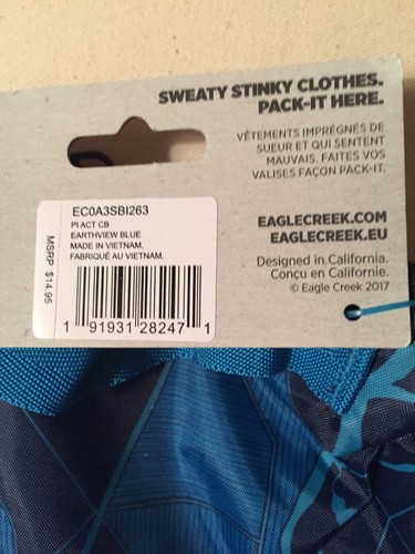 Eagle Creek Pack-it Active Cube Bag-Earthview Blue-New