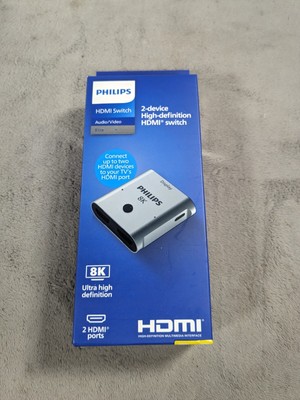 Philips 8K HDMI 2-Device Ports High Definition Switch