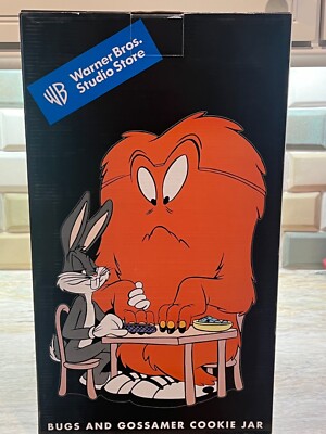 1997 Warner Bros Studio Store Gossamer Bugs Bunny Looney Toons Cookie Jar NIB