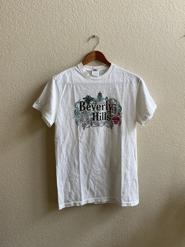 y2k Beverly Hills Graphic Shirt Hollywood Rodeo Drive