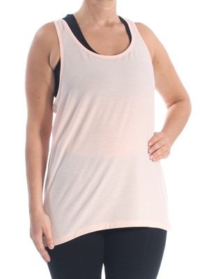 Женская розовая спортивная майка IDEOLOGY без рукавов с круглым вырезом Active Wear Tank Top L
