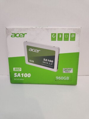 Acer SA100 SATA III 2.5 Inch Internal SSD Solid State Drive 960gb