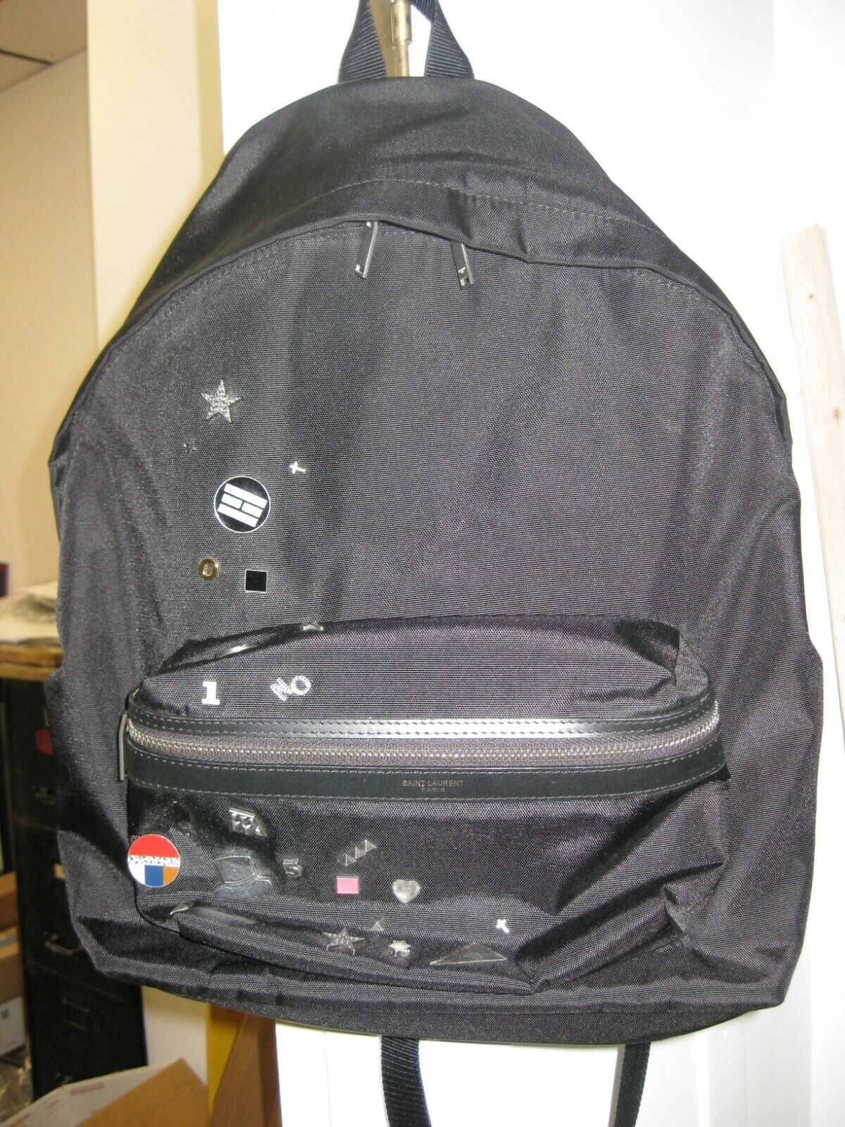 YSL Saint Laurent City Backpack in Nylon Canvas and Leather YSL Saint Laurent City Backpack in Nylon Canvas and Leather