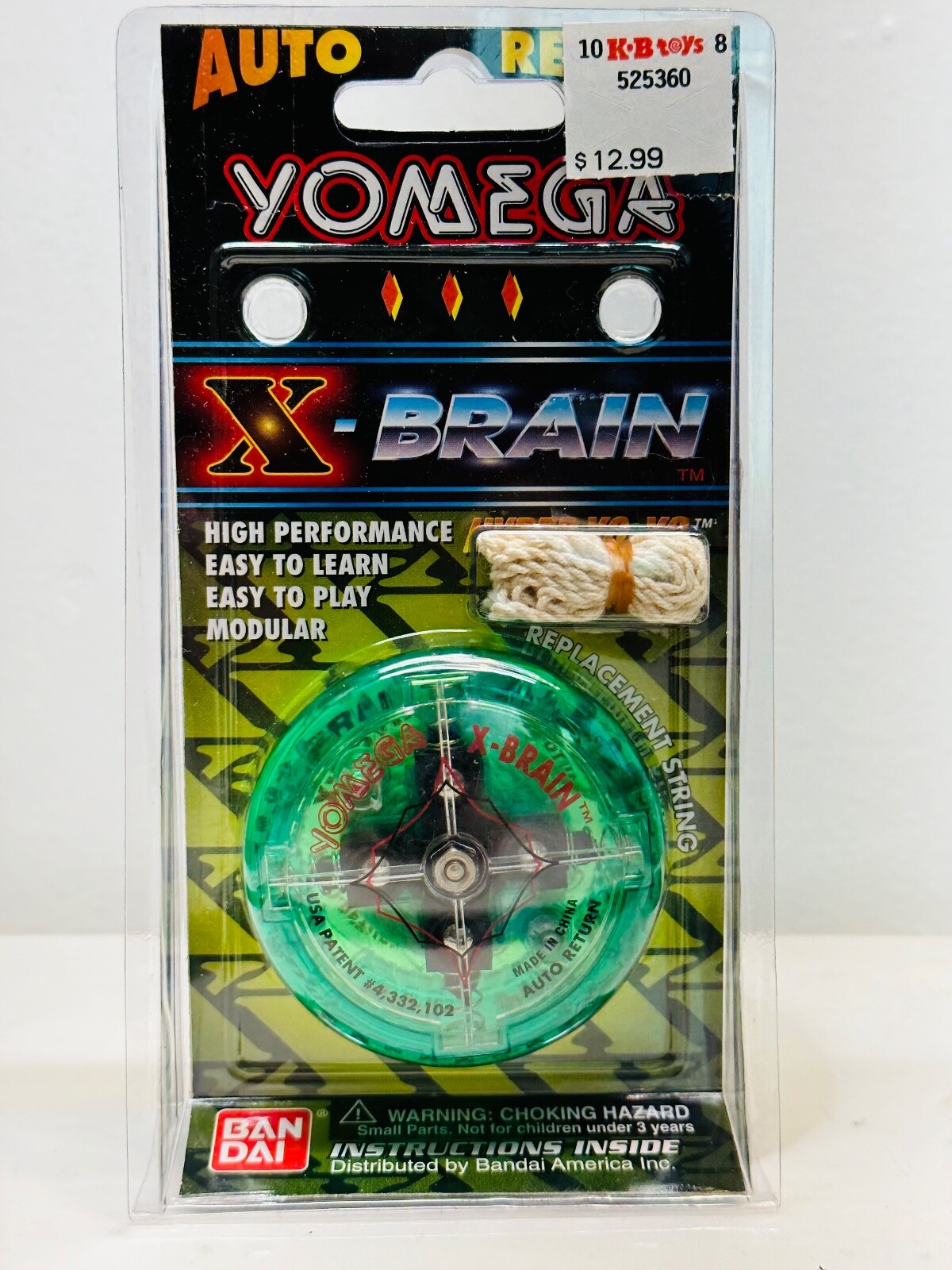 Vintage YOMEGA YoYo XBRAIN 1998 Bandai Green High PerformanceのeBay公認