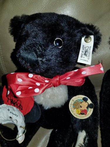 STEIFF Convention Bears 1991 MICKEY & 1992 MINNIE MOUSE Limited to 1,500  RARE!!