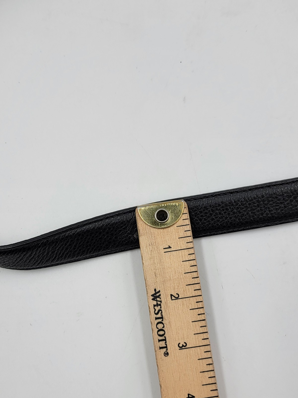 GAVAZZENI Glossinia Leather Belt Women's 75 Black Square Buckle Adjustable - Picture 10 of 11