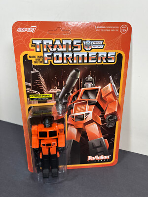 Super7 Reaction Transformers Halloween OPTIMUS PRIME Orange 3.75'' Figure
