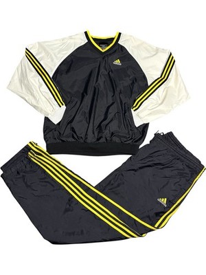 1990s Adidas Windbreaker Matching Set Jacket Pants Parachute Track