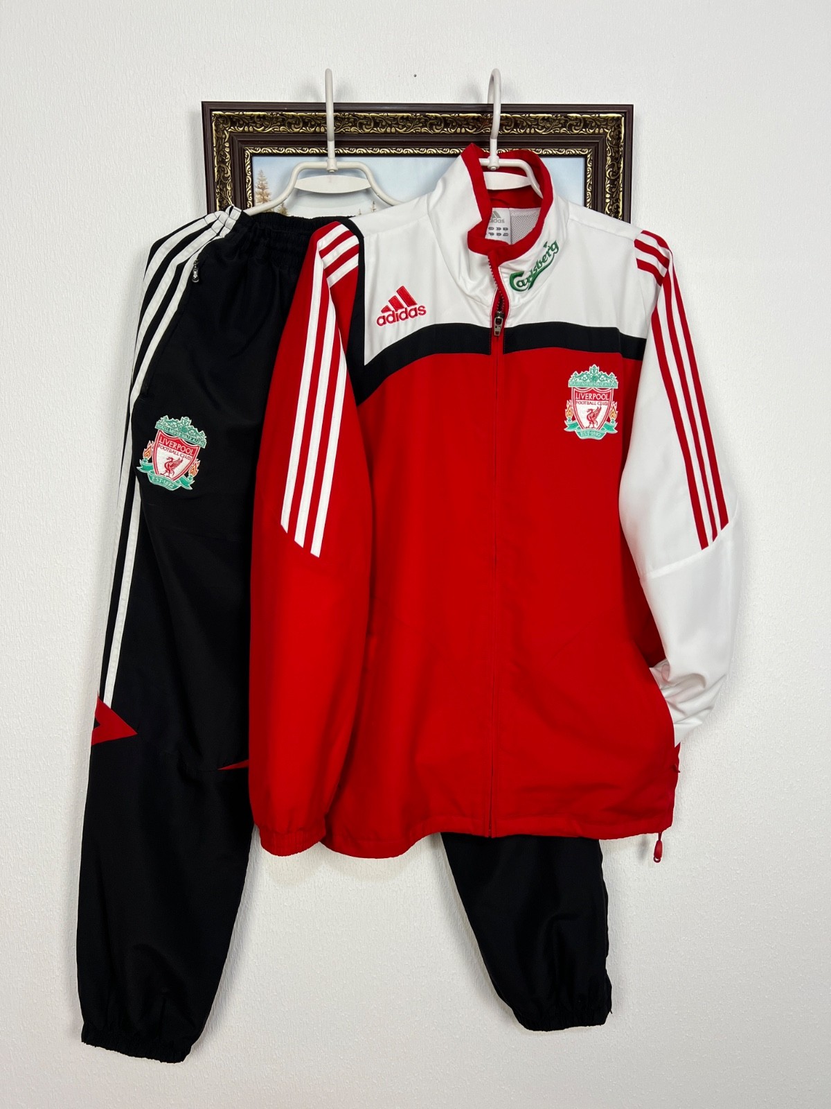 Vintage Adidas Liverpool Football Set Soccer Suit Jacket Pants