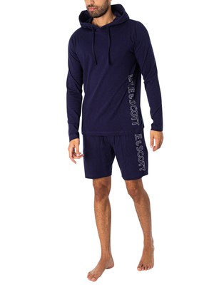 

Мужской пижамный комплект с капюшоном Lyle - Scott Harlow, синий