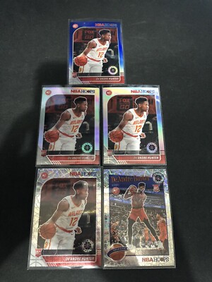2019-20 Hoops Premium Stock DeAndre Hunter RC Lot! Silver Holo + Blue & Lazer