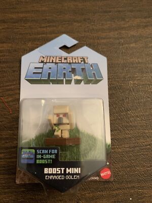 Minecraft Earth Boost Mini Enraged Golem.1 inch Mini Figure. In Game Boost. NIP