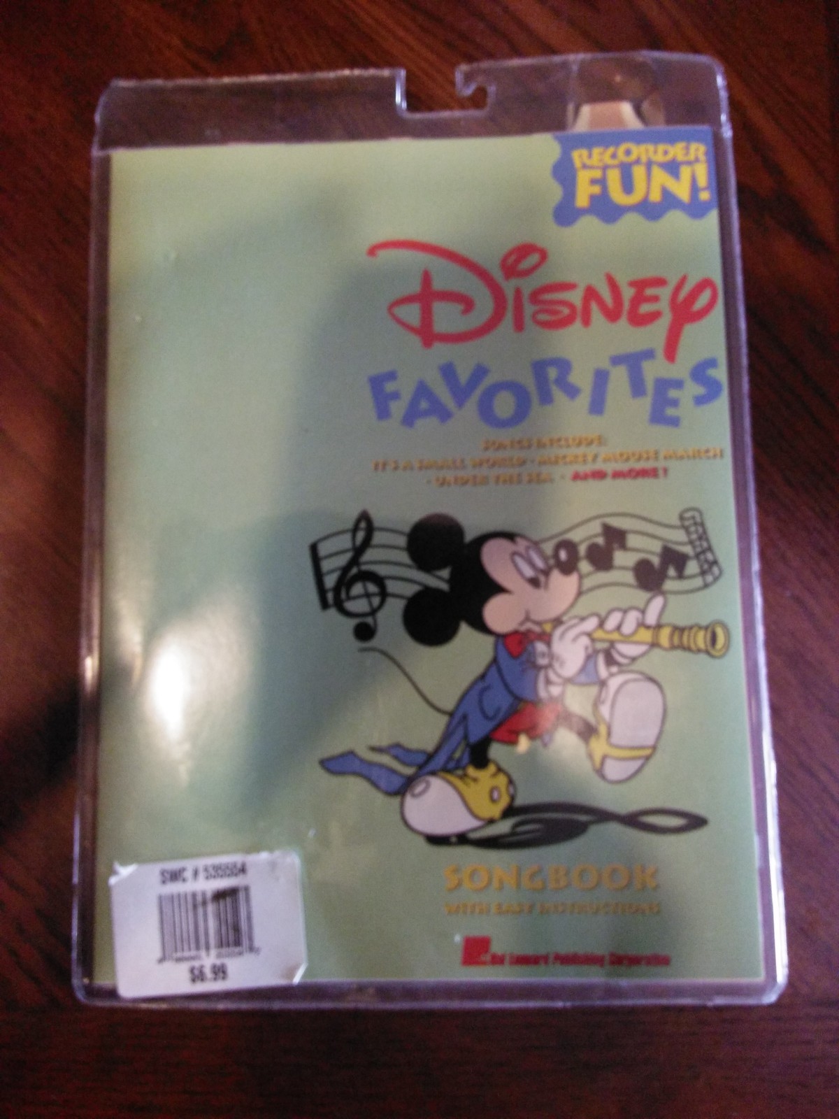 Vintage Disney Recorder Fun Chilren's Music Instrument with 2 Books