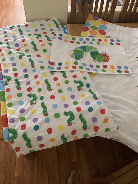 hungry caterpillar cot set