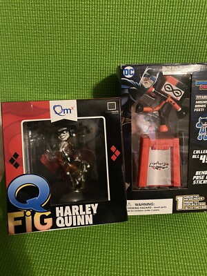 Harley Quinn Q-Fig - Loot Crate & Micro Posers Titanium Kawaii Cube DC Lot of 2