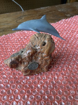 Vintage Nautical Art Dolphin John Perry Bulwood Stunning! Rare Find See Descrip