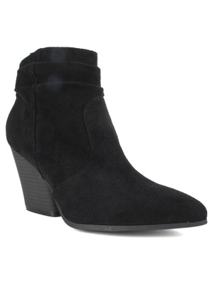 Женские черные ботильоны Halsey с острым носком и блочным каблуком SEVEN DIALS, с рюшами, 10 М