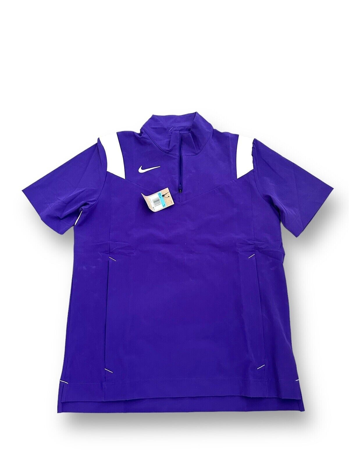 Nike Lightweight Short Sleeve Coach/Golf HOT Jacket DJ5113-545 purple size Large