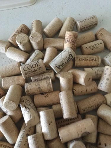 Natural USED assorted Wine Corks Lot of 100 plus for crafts