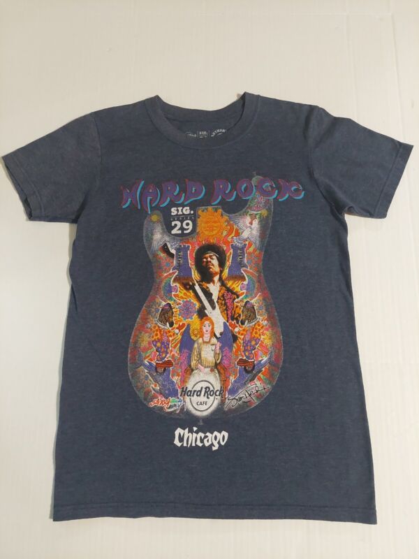 Jimmy Jimi Hendrix Hard Rock Cafe Sig Series 29 T- Shirt Size S Chicago 