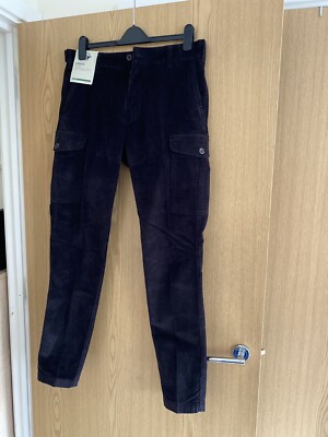 Dockers by Levi s Men's Corduroy Cargo Trouser Size W32 L34 Dark Brown Pants