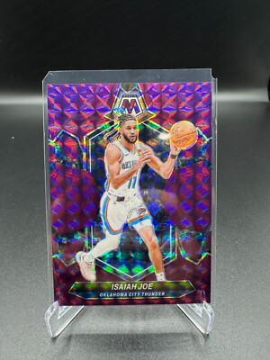 2023-24 PANINI MOSAIC ISAIAH JOE PURPLE MOSAIC PRIZM 99/99 OKC LAST ON PRINT!