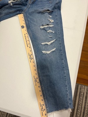 Free People We the Free Women's High Rise Button Fly Jeans Distressed Size 27