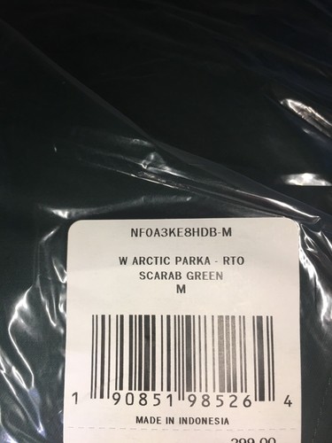 Pre-owned The North Face Womens Arctic Parka Scarab Green Nf0a3ke8hdb Medium