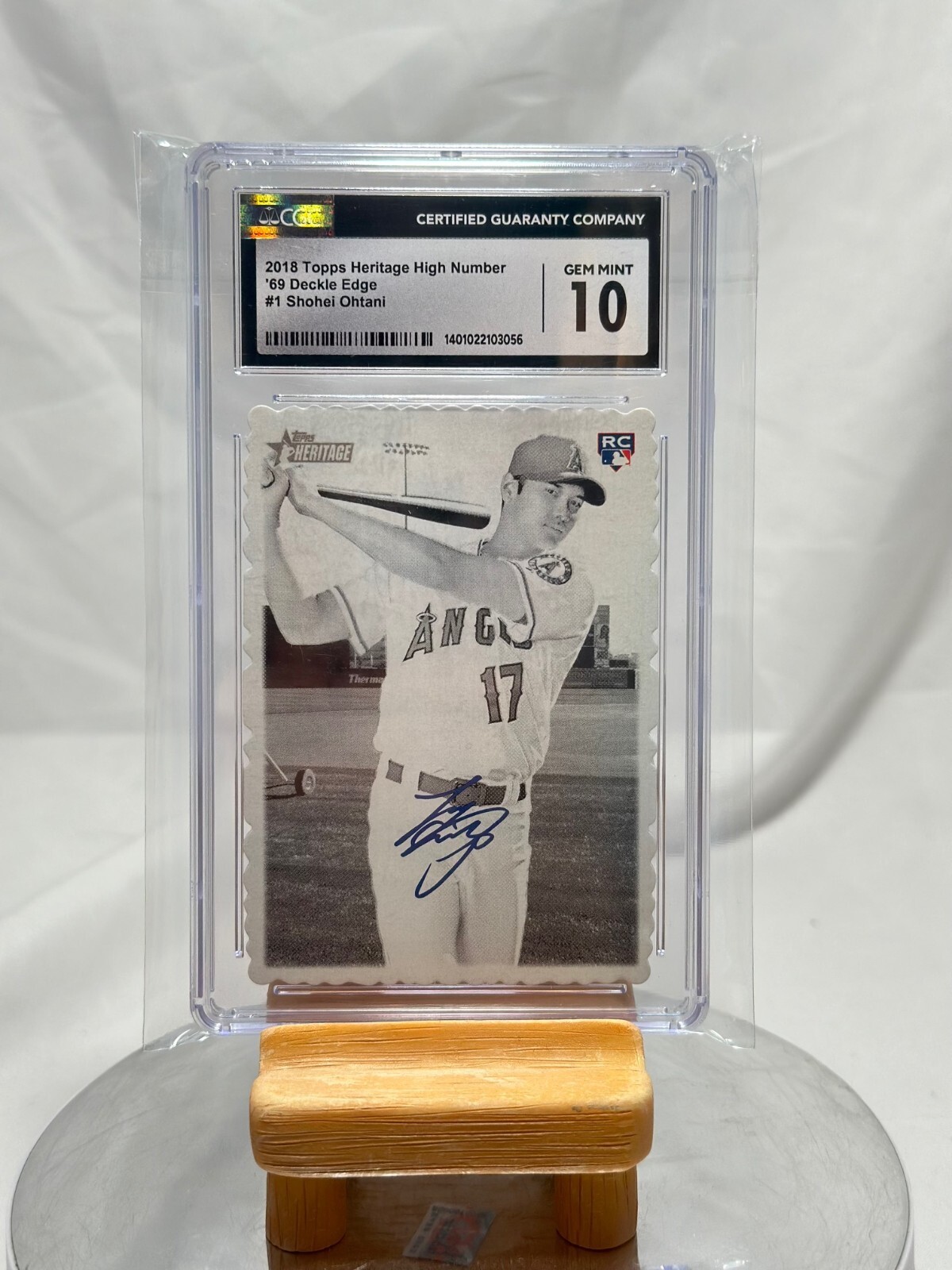 大谷翔平 2018 TOPPS HERITAGE '69 DECKLE 2018 Topps Heritage HN 69 Deckle Edge #1 Shohei Ohtani