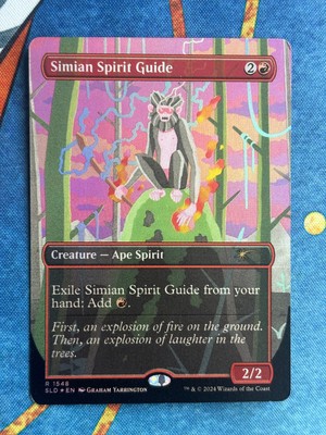 Simian Spirit Guide Borderless Foil LP Secret Lair MTG