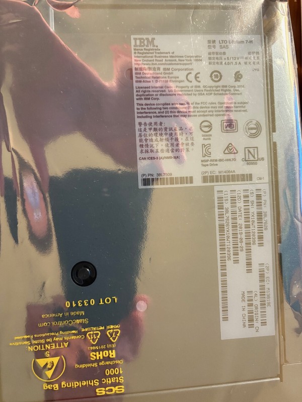 Quantum 9-05255-03 3-07315-02 Lsc33-Atdx-L7na Lto7 Hh Sas Pour I3 Lto-7