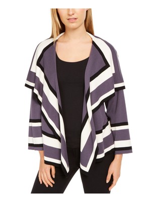 

ANNE KLEIN Женский открытый кардиган с длинными рукавами, Серый