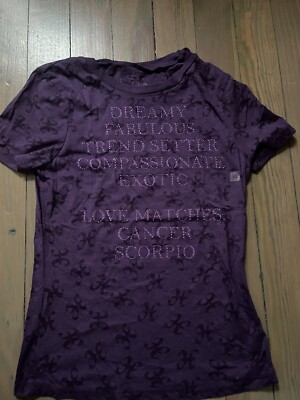 Vintage express women's purple T-shirt XS Pisces new