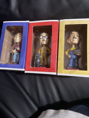 Pep Boys  Bobbleheads Limited Edition Vintage Set Manny, Moe & Jack New