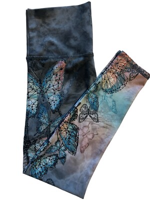 Evolution And Creation Butterfly Design Leggings. Size Medium.
