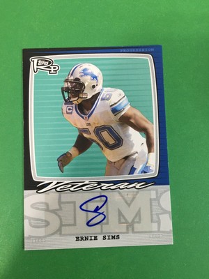 F146,866  2008 Topps Rookie Progression Signatures #ES Ernie Sims LIONS
