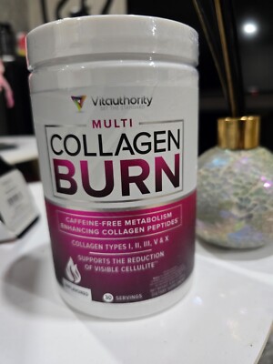 Vitauthority Multi Collagen Burn metabolism Unflavored 30 Servings fast shipping