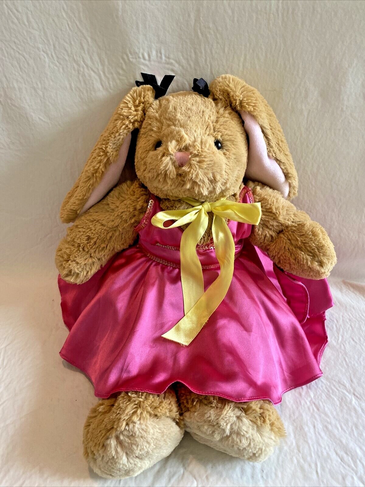 misso bear ピンク、ホワイトリネンドレスのぬいぐるみ misso bear ピンク、ホワイトリネンドレスのぬいぐるみ $_57.JPG