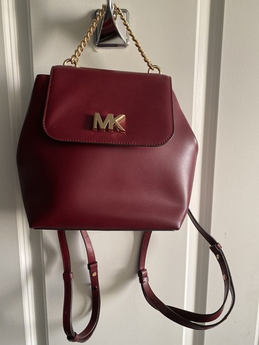 バッグ MichaelKors Mott 2way Backpack RopeChain Michael Kors Black Silver Mott 2 IN 1 Messenger Chain Strap