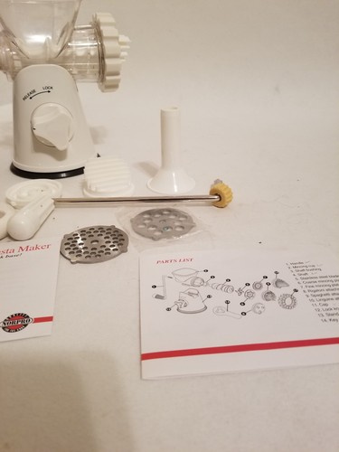 Norpro Meat Grinder Food Mincer Pasta Sausage Maker Wheel Stainless Steel Blades