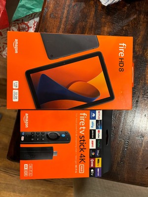 Amazon Fire HD 8 (8th Generation) 32 GB Storage and Fire TV Stick 4K Max Sealed