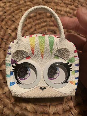 Purse Pets Micros 3'' Roarin' Rainbow Tiger Eyes Roll When Open And Close Purse