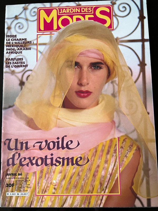 Jardin Des Modes N°96 Du 4/1986; Un Voile D'Exotisme/ Christian Lacroix/ Tunique