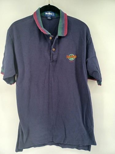 Vintage Hard Rock Cafe Fender Shirt Small Men Black Button