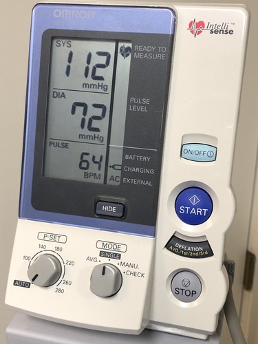 Omron HEM-907XL Pro Blood Pressure Monitor with Stand Vital Signs Perfect!