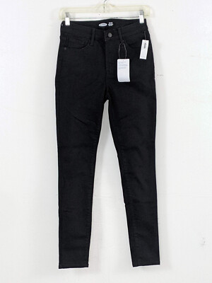 NWT! Old Navy Rockstar Lycra Stretch Super Skinny Black Jeans Women's Size 4
